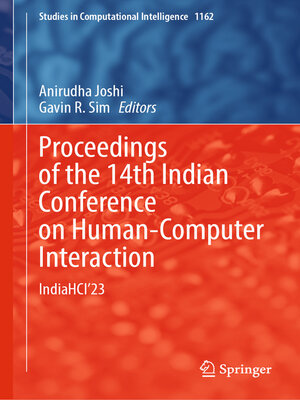 cover image of Proceedings of the 14th Indian Conference on Human-Computer Interaction